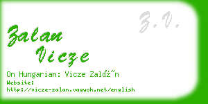 zalan vicze business card